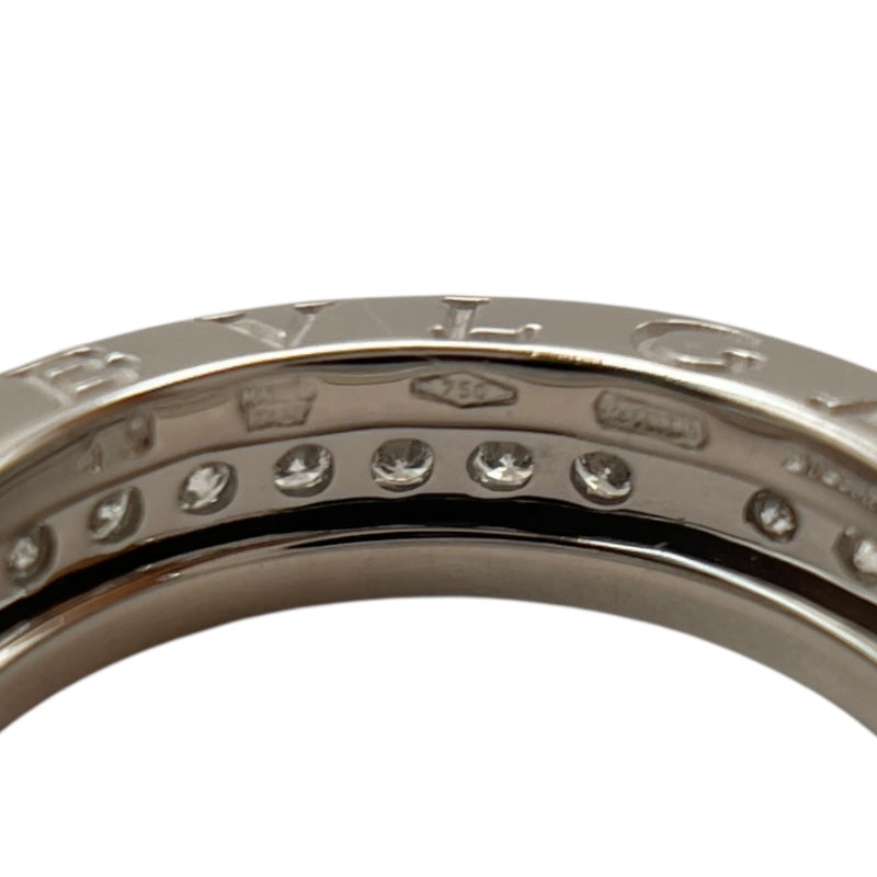 ブルガリ BVLGARI ビーゼロワンリング1バンド(XS) フルダイヤ ホワイトゴールド 750 ダイヤモンド ジュエリー