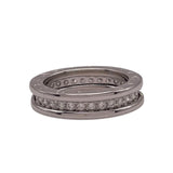 ブルガリ BVLGARI ビーゼロワンリング1バンド(XS) フルダイヤ ホワイトゴールド 750 ダイヤモンド ジュエリー