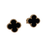 ヴァンクリーフ＆アーペル Van Cleef & Arpels ヴィンテージアルハンブラピアス ゴールド 750 オニキス ジュエリー