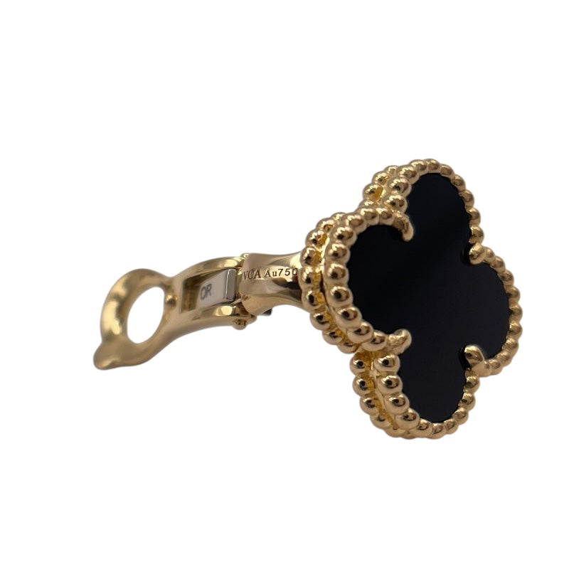 ヴァンクリーフ＆アーペル Van Cleef & Arpels ヴィンテージアルハンブラピアス ゴールド 750 オニキス ジュエリー