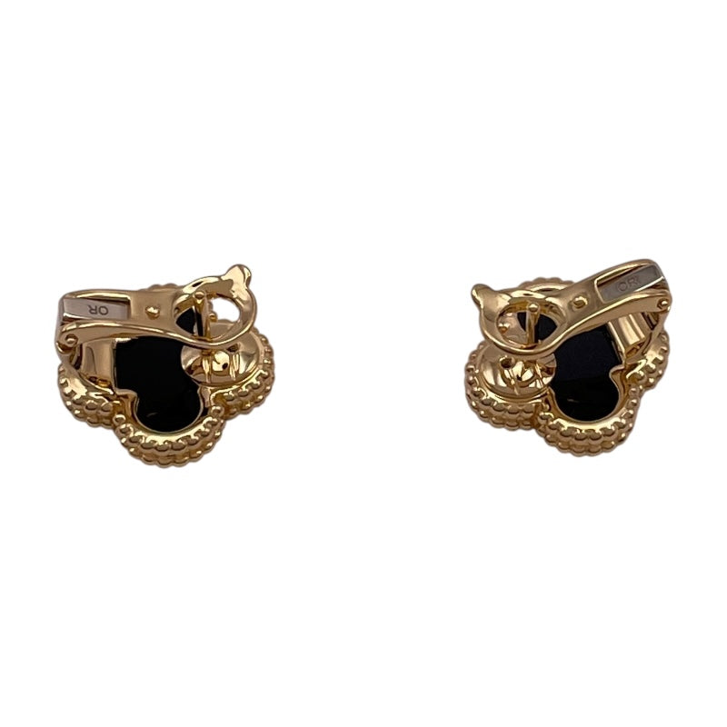 ヴァンクリーフ＆アーペル Van Cleef & Arpels ヴィンテージアルハンブラピアス ゴールド 750 オニキス ジュエリー