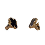 ヴァンクリーフ＆アーペル Van Cleef & Arpels ヴィンテージアルハンブラピアス ゴールド 750 オニキス ジュエリー