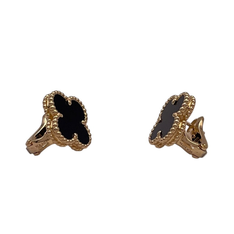 ヴァンクリーフ＆アーペル Van Cleef & Arpels ヴィンテージアルハンブラピアス ゴールド 750 オニキス ジュエリー