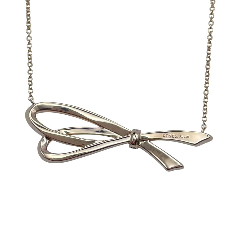ティファニー TIFFANY＆CO リボンモチーフボウネックレス ピンクゴールド K18PG ジュエリー