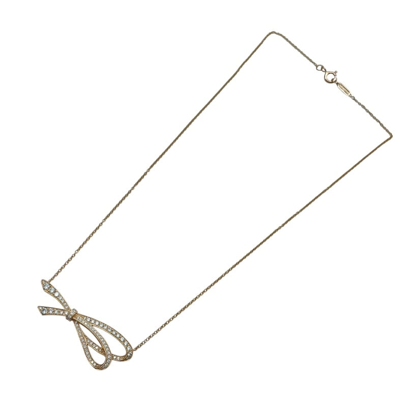 ティファニー TIFFANY＆CO リボンモチーフボウネックレス ピンクゴールド K18PG ジュエリー