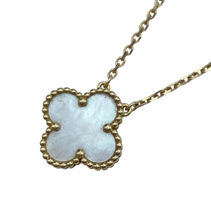 ヴァンクリーフ＆アーペル Van Cleef & Arpels ヴィンテージアルハンブラネックレス ゴールド Au750 マザー オブ パール ジュエリー