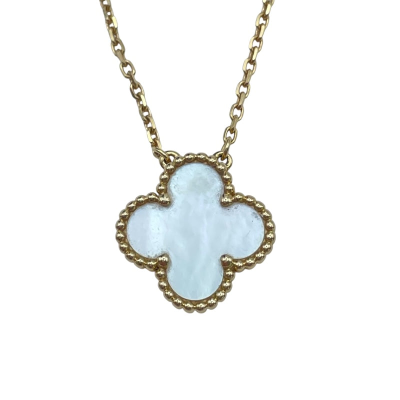 ヴァンクリーフ＆アーペル Van Cleef & Arpels ヴィンテージアルハンブラネックレス ゴールド Au750 マザー オブ パール ジュエリー