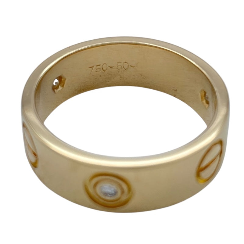 カルティエ Cartier ラブリングハーフダイヤ3P ゴールド 750 ダイヤモンド ジュエリー