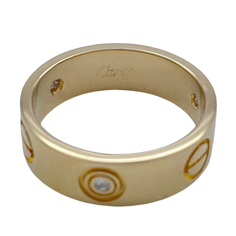 カルティエ Cartier ラブリングハーフダイヤ3P ゴールド 750 ダイヤモンド ジュエリー