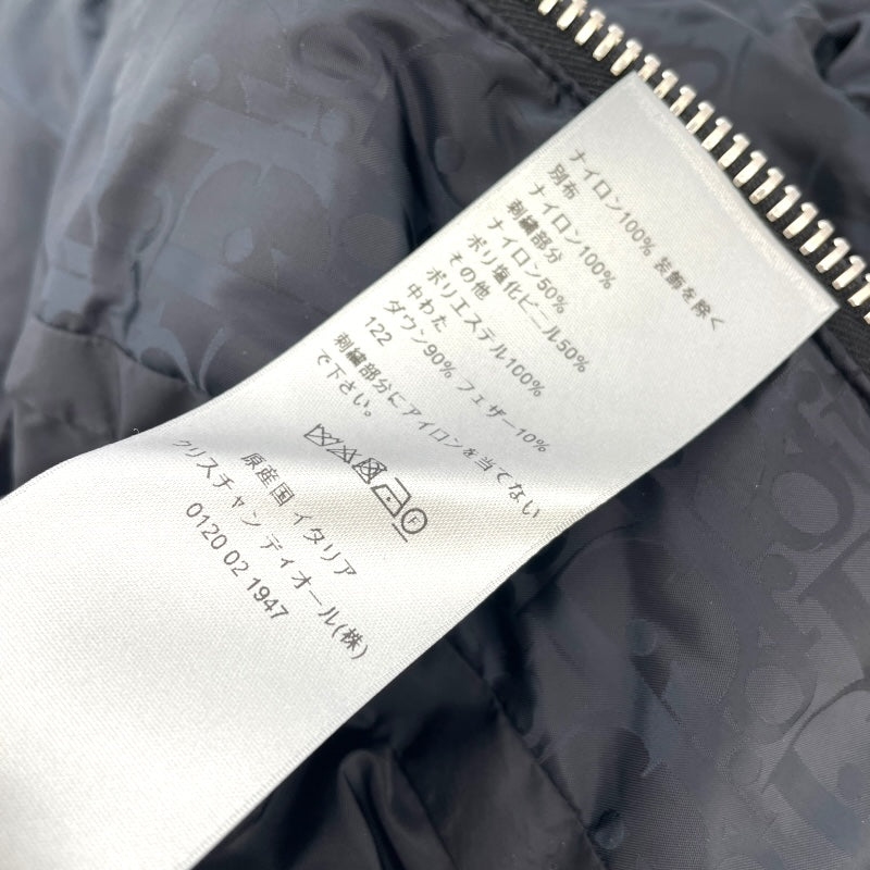 クリスチャン・ディオール Christian Dior オブリーク総柄 ダウンジャケット 943C449A4462 ブラック ナイロン メンズ ダウンジャケット