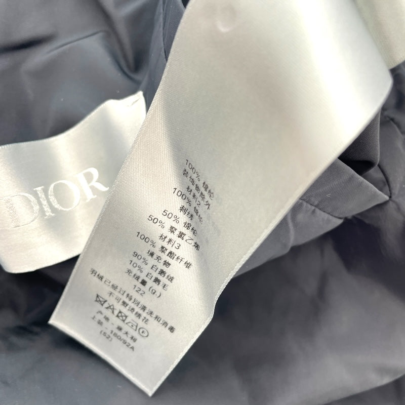 クリスチャン・ディオール Christian Dior オブリーク総柄 ダウンジャケット 943C449A4462 ブラック ナイロン メンズ ダウンジャケット