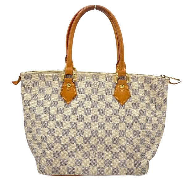 ルイ・ヴィトン LOUIS VUITTON サレヤPM N51186 ホワイト ダミエ・アズール レディース トートバッグ
