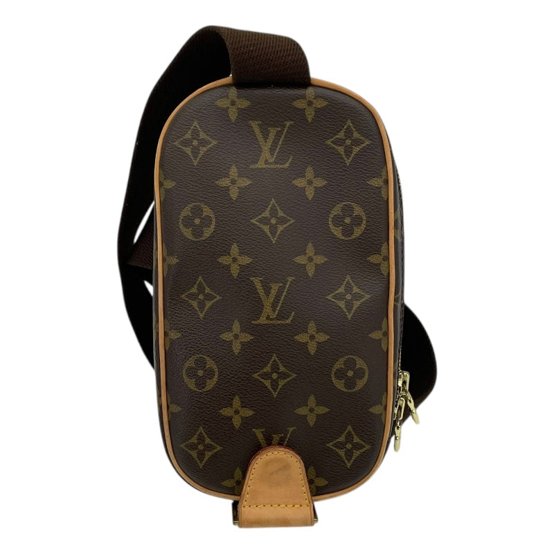 ルイ・ヴィトン LOUIS VUITTON ポシェット・ガンジュ M51870 ブラウン モノグラム・キャンバス ユニセックス ショルダーバッグ