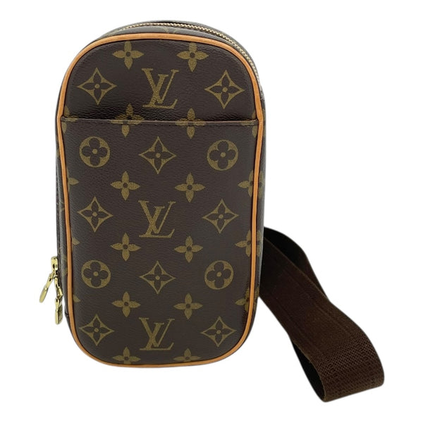 ルイ・ヴィトン LOUIS VUITTON ポシェット・ガンジュ M51870 ブラウン モノグラム・キャンバス ユニセックス ショルダーバッグ