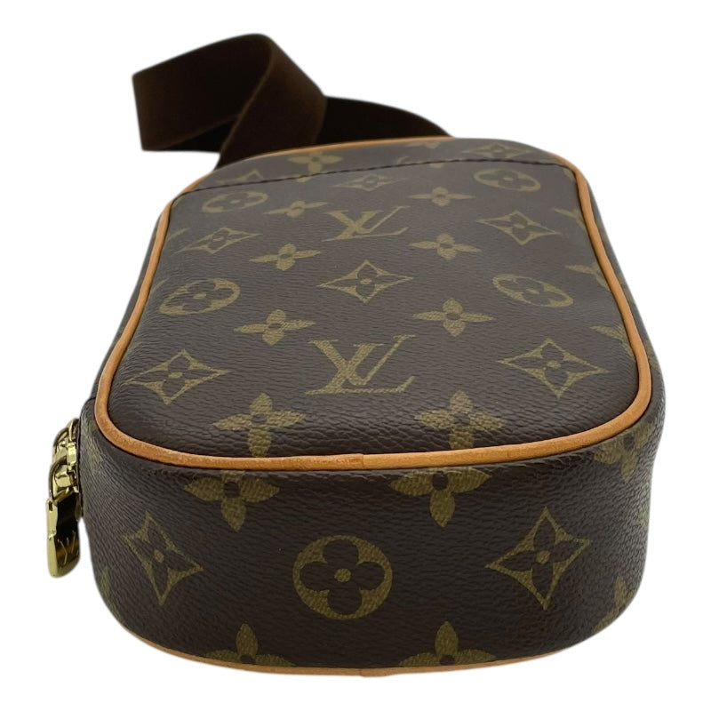 ルイ・ヴィトン LOUIS VUITTON ポシェット・ガンジュ M51870 ブラウン モノグラム・キャンバス ユニセックス ショルダーバッグ