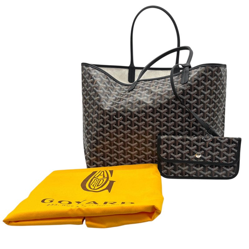 ゴヤール GOYARD サンルイPM ブラック コーティングキャンバス ユニセックス トートバッグ