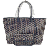 ゴヤール GOYARD サンルイPM ネイビー ゴヤールコーティングキャンバス レディース トートバッグ