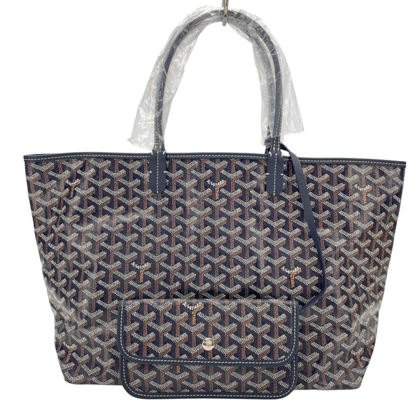 ゴヤール GOYARD サンルイPM ネイビー ゴヤールコーティングキャンバス レディース トートバッグ