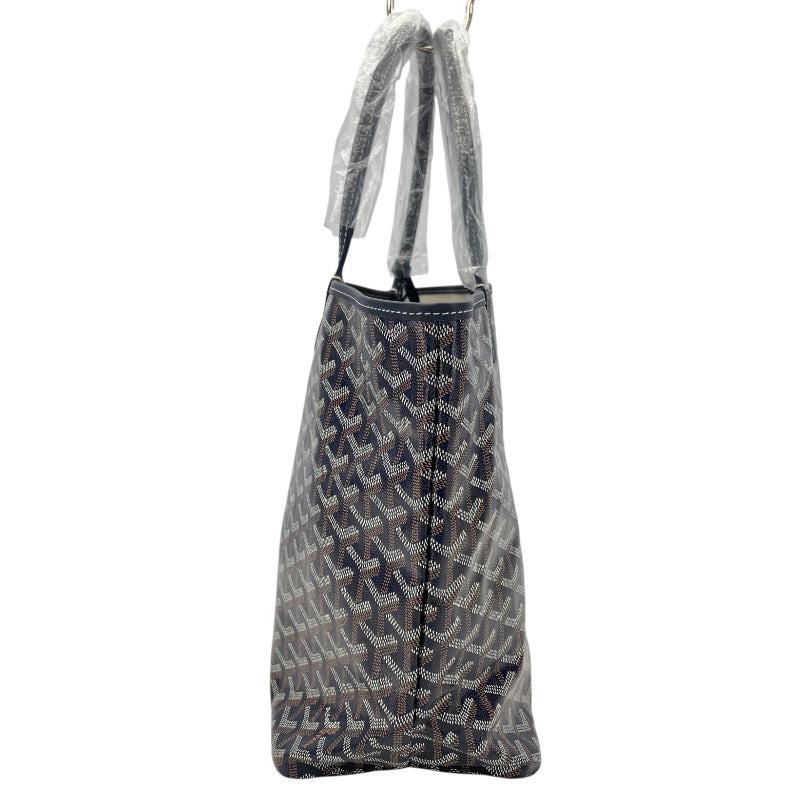 ゴヤール GOYARD サンルイPM ネイビー ゴヤールコーティングキャンバス レディース トートバッグ