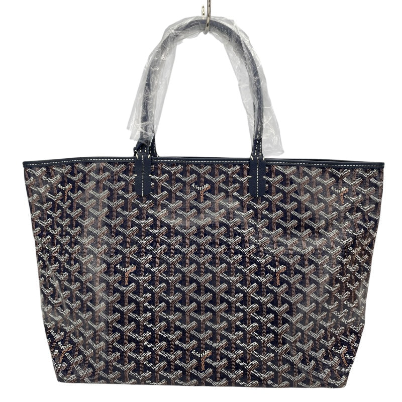 ゴヤール GOYARD サンルイPM ネイビー ゴヤールコーティングキャンバス レディース トートバッグ