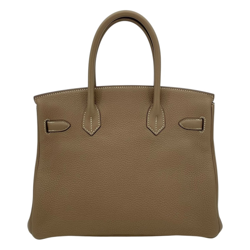 エルメス HERMES バーキン30 D刻 エトゥープ GD金具 トゴ レディース ハンドバッグ