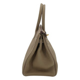 エルメス HERMES バーキン30 D刻 エトゥープ GD金具 トゴ レディース ハンドバッグ