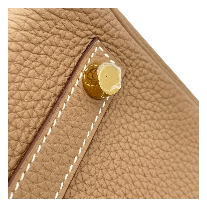 エルメス HERMES バーキン30 D刻 エトゥープ GD金具 トゴ レディース ハンドバッグ