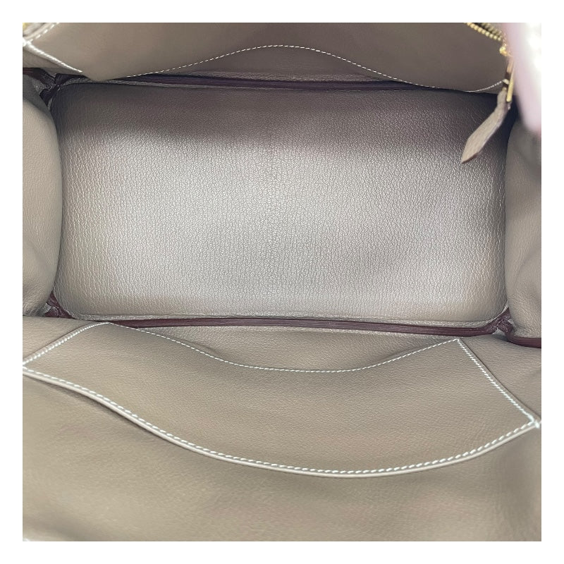 エルメス HERMES バーキン30 D刻 エトゥープ GD金具 トゴ レディース ハンドバッグ