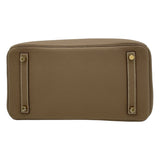 エルメス HERMES バーキン30 D刻 エトゥープ GD金具 トゴ レディース ハンドバッグ