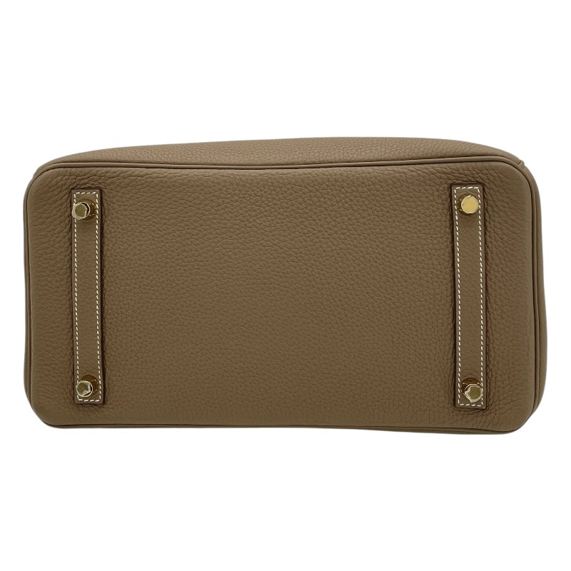 エルメス HERMES バーキン30 D刻 エトゥープ GD金具 トゴ レディース ハンドバッグ