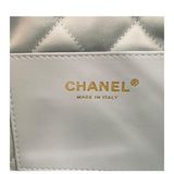 シャネル CHANEL CHANEL22 ミニ ハンド AS3980 ライトブルー GD金具 キャビアスキン レディース ショルダーバッグ