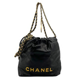 シャネル CHANEL CHANEL22 ミニ AS3980 ブラック GD金具 カーフ レディース ショルダーバッグ