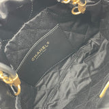 シャネル CHANEL CHANEL22 ミニ AS3980 ブラック GD金具 カーフ レディース ショルダーバッグ