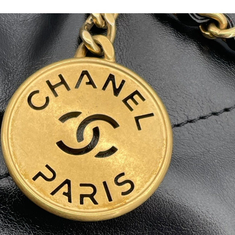 シャネル CHANEL CHANEL22 ミニ AS3980 ブラック GD金具 カーフ レディース ショルダーバッグ