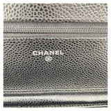 シャネル CHANEL マトラッセチェーンウォレット A33814 26番台 ブラック SV金具 キャビアスキン レディース ショルダーバッグ