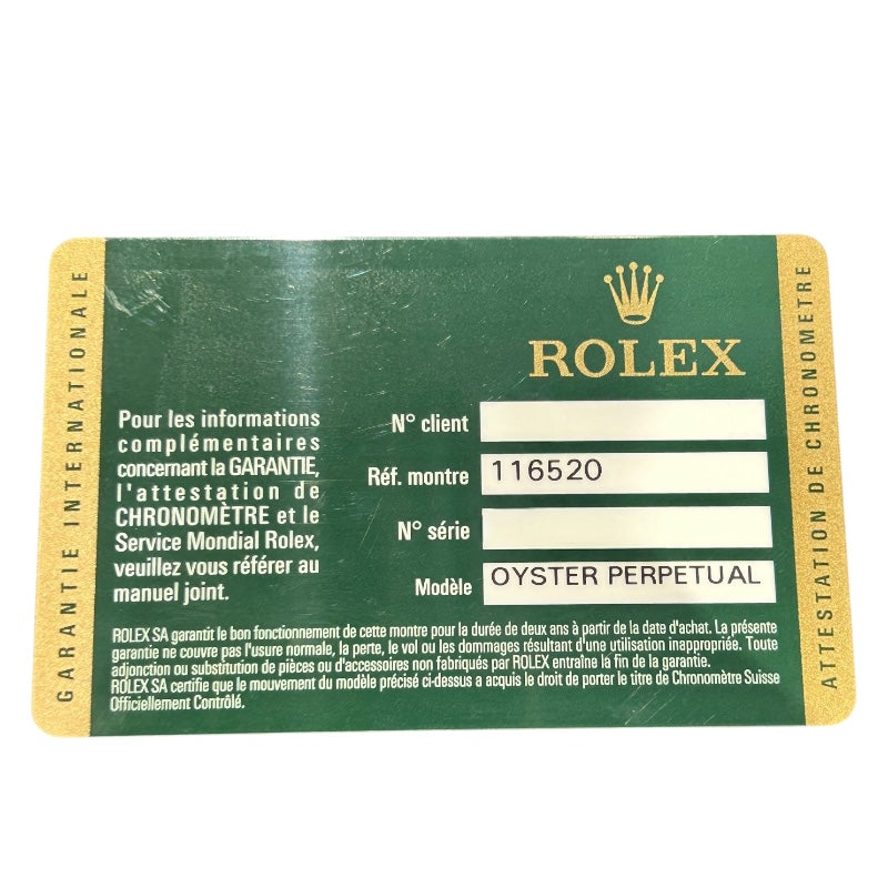 ロレックス ROLEX デイトナ 116520 ステンレススチール メンズ 腕時計