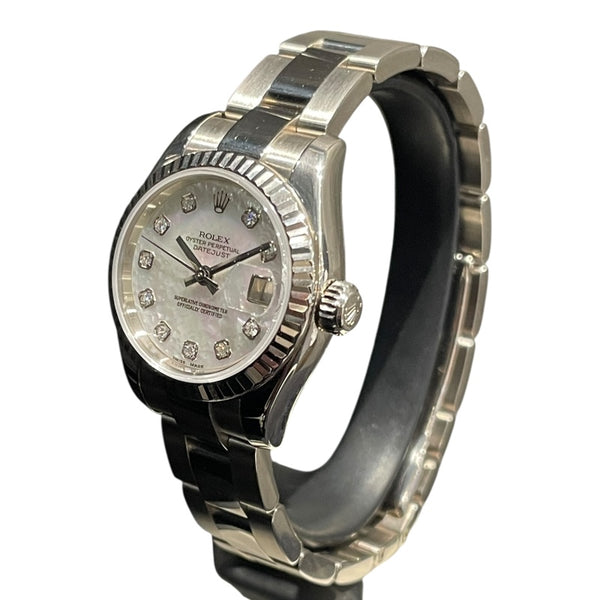ロレックス ROLEX デイトジャスト26 ホワイトシェル 179179NG ホワイト WG 自動巻き レディース 腕時計