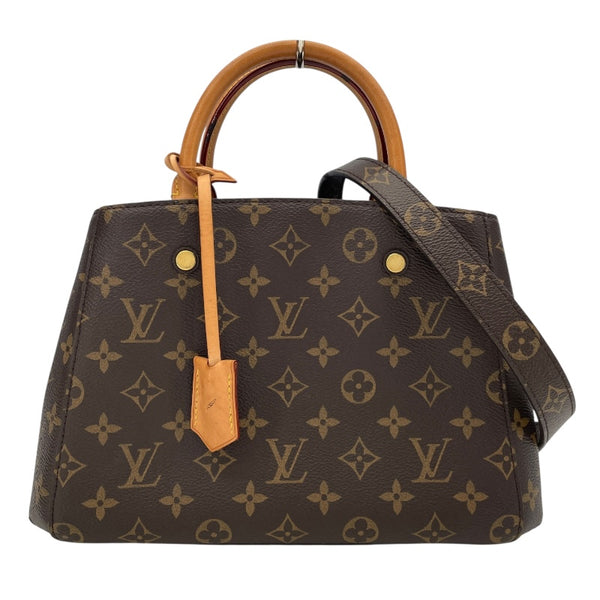 ルイ・ヴィトン LOUIS VUITTON モンテーニュBB M41055 ブラウン モノグラムキャンバス レディース ショルダーバッグ