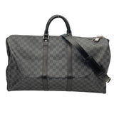 ルイ・ヴィトン LOUIS VUITTON キーポル･バンドリエール 55 N41413 ブラック ダミエ・グラフィット メンズ ボストンバッグ