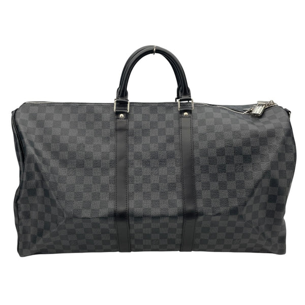 ルイ・ヴィトン LOUIS VUITTON キーポル･バンドリエール 55 N41413 ブラック ダミエ・グラフィット メンズ ボストンバッグ