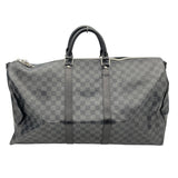 ルイ・ヴィトン LOUIS VUITTON キーポル･バンドリエール 55 N41413 ブラック ダミエ・グラフィット メンズ ボストンバッグ