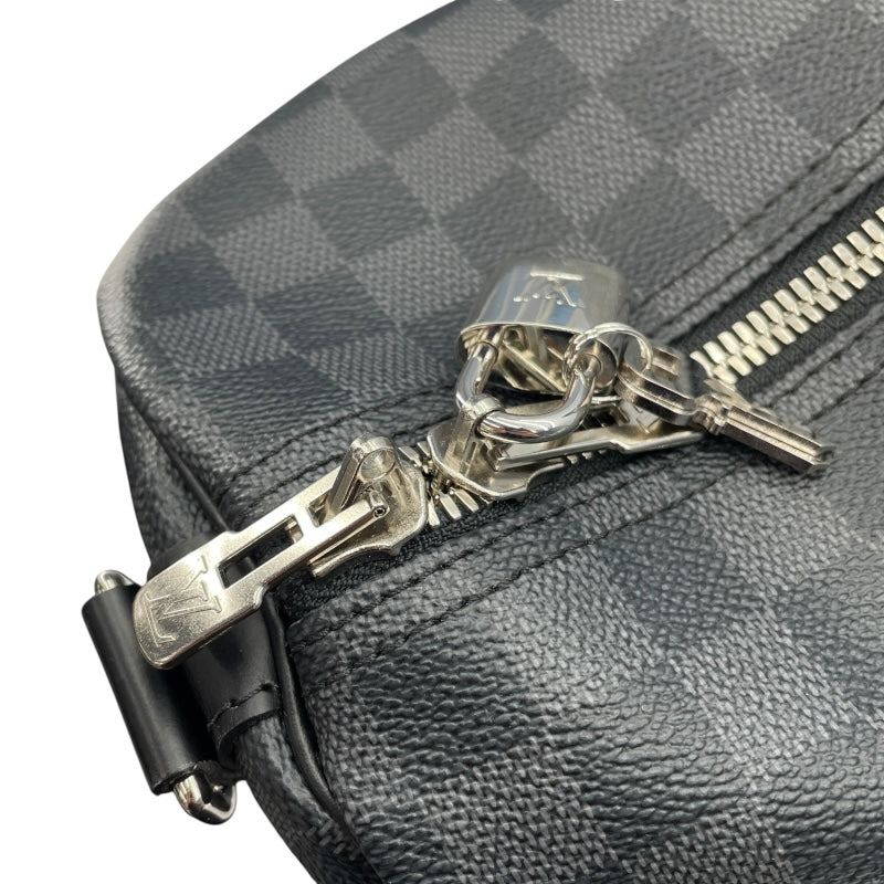 ルイ・ヴィトン LOUIS VUITTON キーポル･バンドリエール 55 N41413 ブラック ダミエ・グラフィット メンズ ボストンバッグ