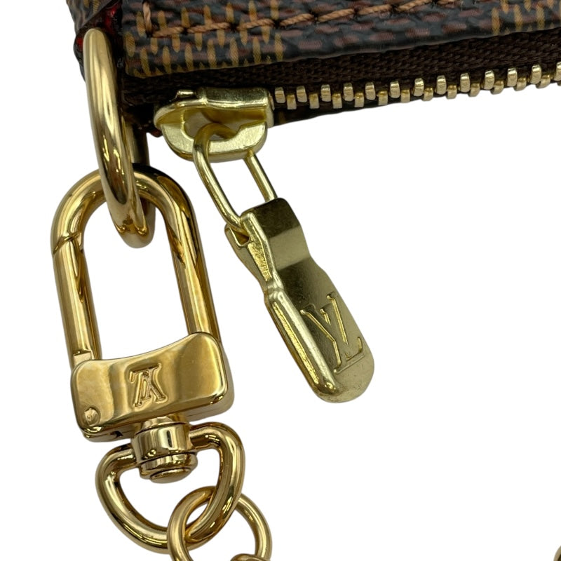 ルイ・ヴィトン LOUIS VUITTON ミニ ポシェット・アクセソワール N58009 ダミエエベヌ ダミエ・キャンバス レディース ポーチ