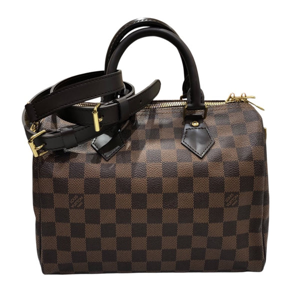 ルイ・ヴィトン LOUIS VUITTON スピーディ・バンドリエール 25 N41368 ブラウン ダミエ・エベヌ レディース ショルダーバッグ