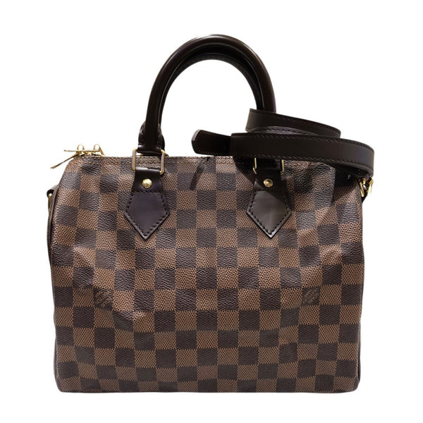 ルイ・ヴィトン LOUIS VUITTON スピーディ・バンドリエール 25 N41368 ブラウン ダミエ・エベヌ レディース ショルダーバッグ