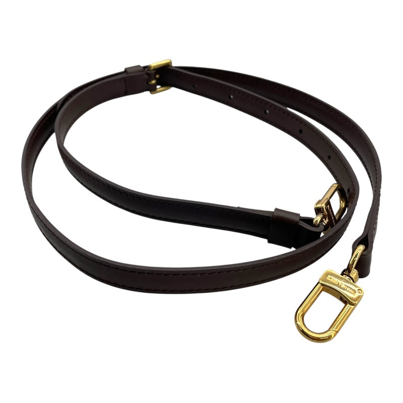 ルイ・ヴィトン LOUIS VUITTON ショルダーストラップ ブラウン ダミエ・レザー ユニセックス ショルダーストラップ