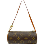 ルイ・ヴィトン LOUIS VUITTON パピヨン用ポーチ ブラウン モノグラムキャンバス レディース ポーチ