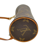 ルイ・ヴィトン LOUIS VUITTON パピヨン用ポーチ ブラウン モノグラムキャンバス レディース ポーチ