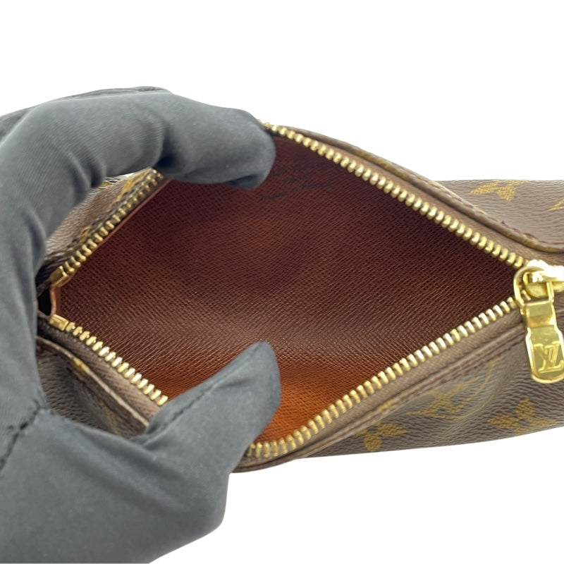 ルイ・ヴィトン LOUIS VUITTON パピヨン用ポーチ ブラウン モノグラムキャンバス レディース ポーチ