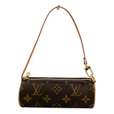 ルイ・ヴィトン LOUIS VUITTON パピヨン用ポーチ ブラウン モノグラムキャンバス レディース ポーチ
